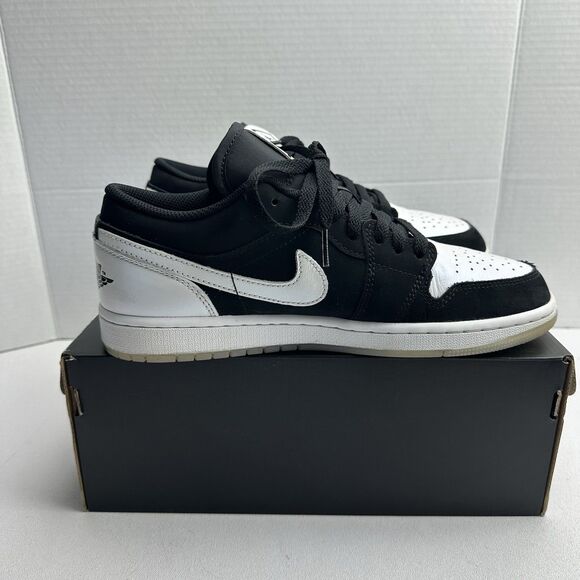 NIKE AIR JORDAN 1 RETRO LOW SE I DIAMOND SHORTS PANDA WHITE BLACK DH6931-001 - Picture 9 of 16